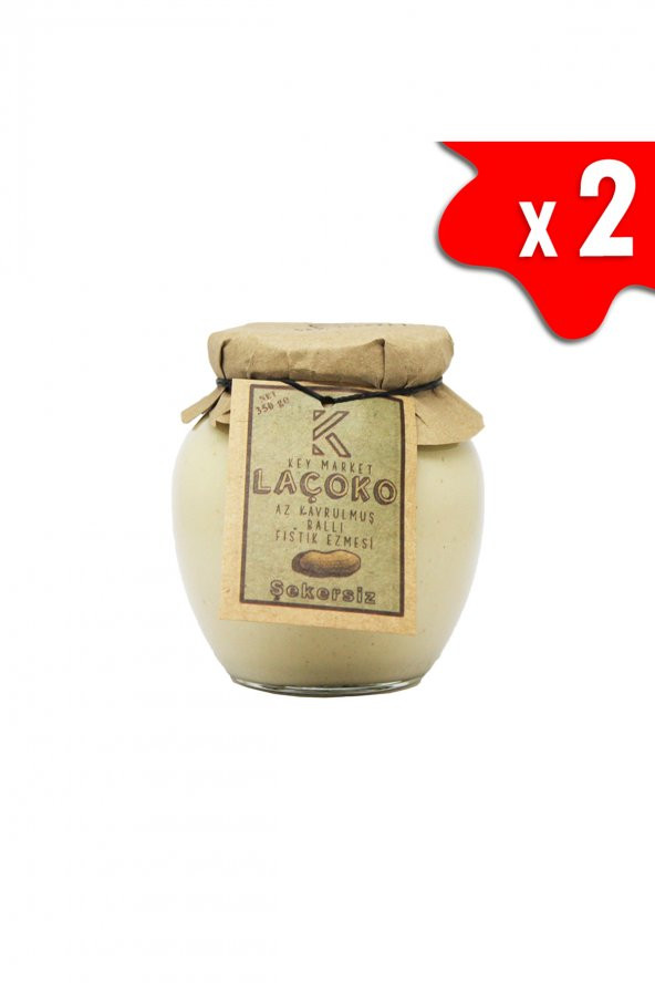 Laçoko Doğal Az Kavrulmuş (Çiğ) Ballı Yer Fıstığı Ezmesi 350 G ürün görseli 1