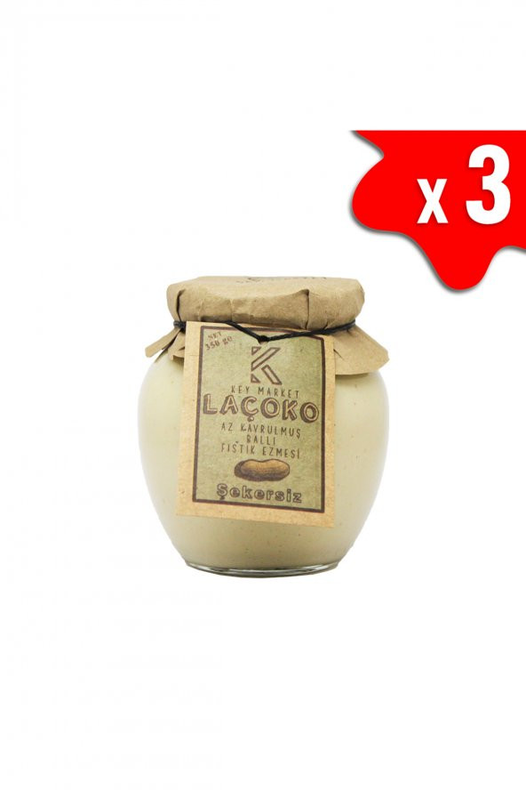 Laçoko Doğal Az Kavrulmuş (Çiğ)Ballı Yer Fıstığı Ezmesi 1050 G ürün görseli 1