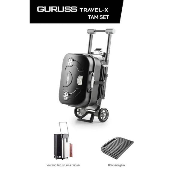 Guruss Travel-X Taşınabilir Kömürlü Tam Set Mangal ürün görseli 1