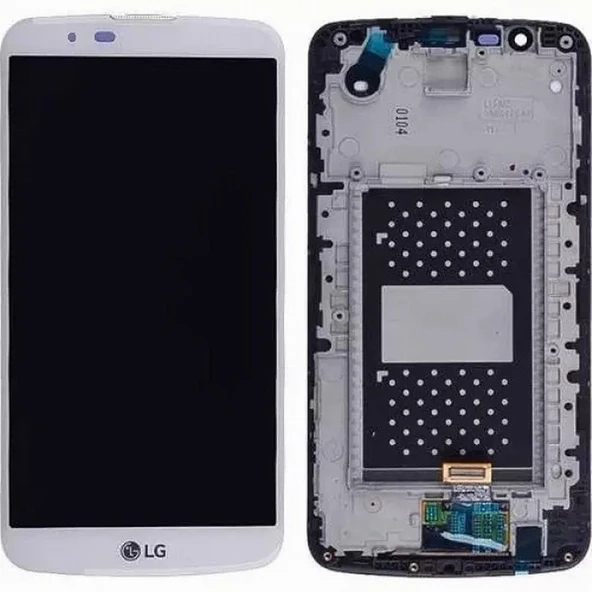 Lg K10 K430 LCD Ekran Dokunmatik Çıtalı (BEYAZ) ürün görseli 1