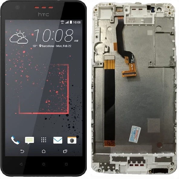 HTC Desire 630 lcd Dokunmatik Ekran Çıtalı Siyah ürün görseli 1