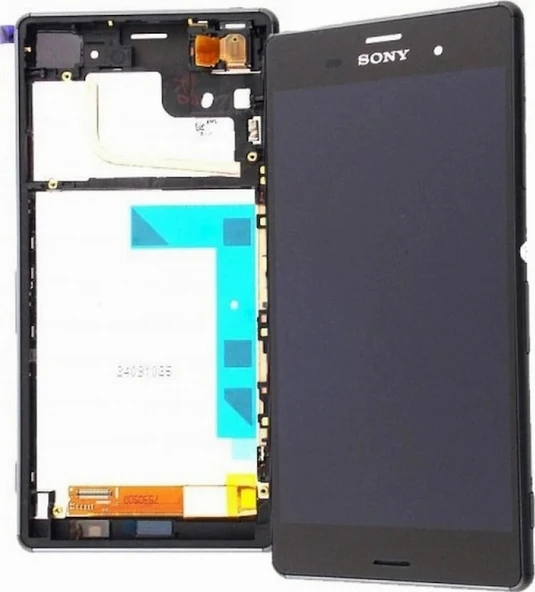Sony Xperia Z3 Uyumlu Lcd Ekran Çıtalı Siyah ürün görseli 1