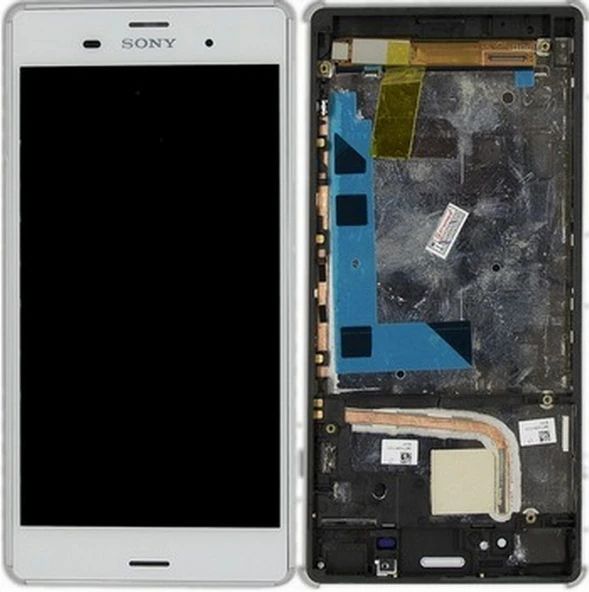 Sony Xperia Z3 Uyumlu Lcd Ekran Çıtalı Beyaz ORKIDE0009941 ürün görseli 1