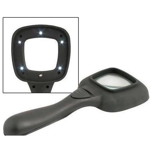 Mor Işıklı Büyüteç 60Mm 5 Ledli Lup - Resim 3
