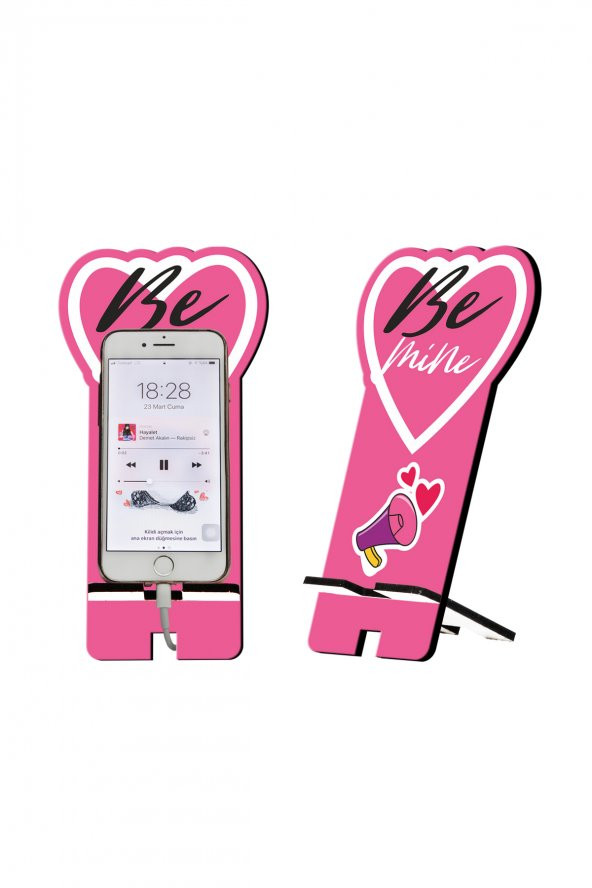 Be Mine Tasarım Ahşap Telefon Standı ürün görseli 1