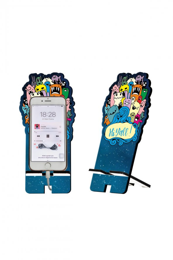 Anime Tasarım Ahşap Telefon Standı ürün görseli 1