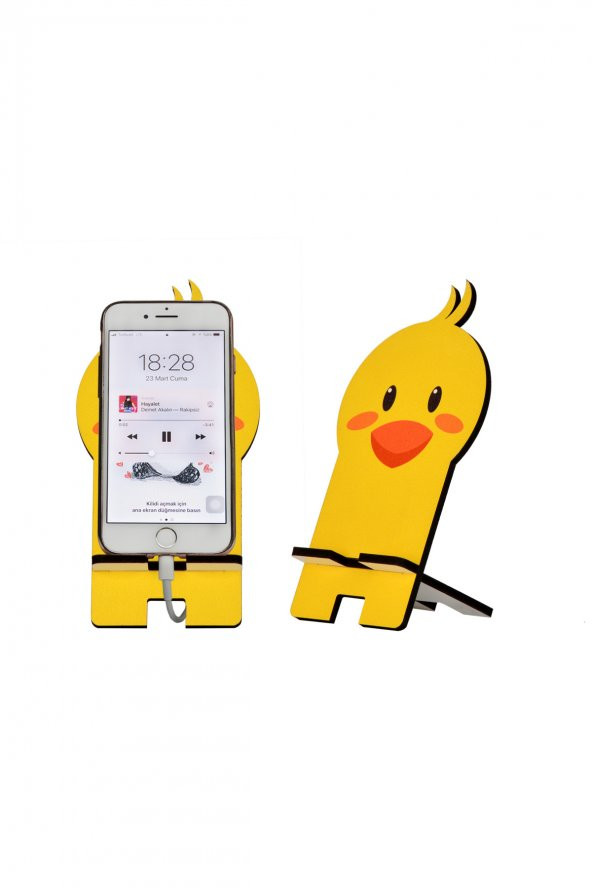 Civciv Tasarım Ahşap Telefon Standı ürün görseli 1