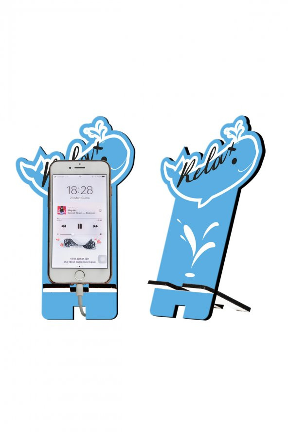 Relax Tasarım Ahşap Telefon Standı ürün görseli 1