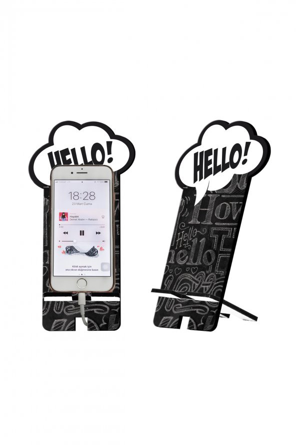 Hello Tasarım Ahşap Telefon Standı ürün görseli 1