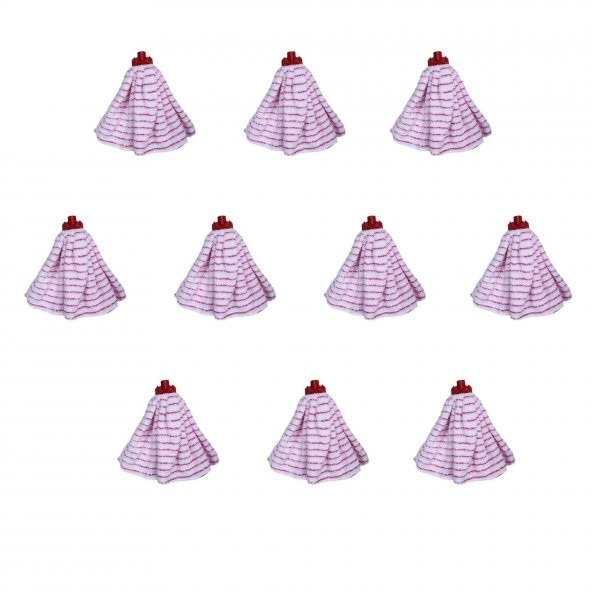 Wellsoft Tesa Yedek Mop / Islak Mop / Paspas Ucu / Püskül - Mikrofiber - 10 Adet ürün görseli 1