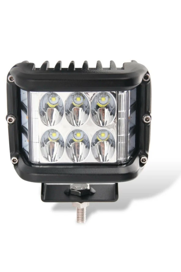 Beyaz Led Sarı Çakarlı Kare Off Road Sis Farı Çalışma Lambası ürün görseli 1