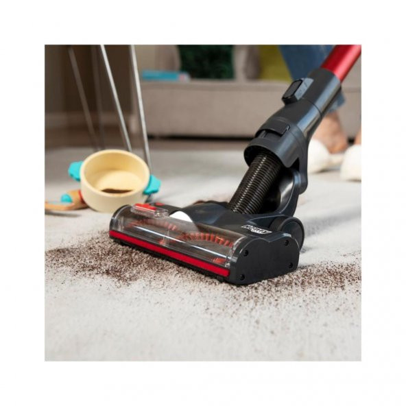 Numatic Henry Quick Dikey Şarjlı Süpürge Kırmızı - Resim 3