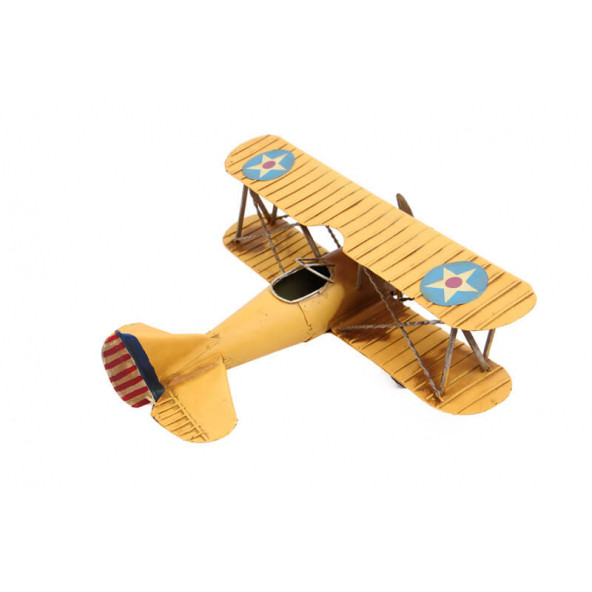 Dekoratif Metal Uçak Çift Kanatlı 0710E-666 Model-M18 - Resim 4