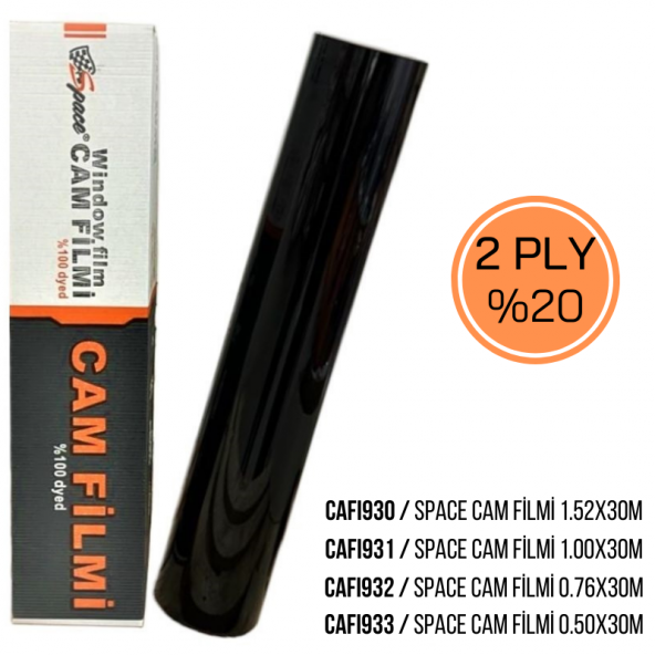 Cam filmi 1.00x30m %20 2PLY / CAFI931 ürün görseli 1