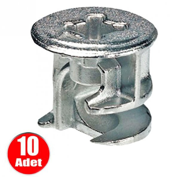 Aletçantam Minifix Gövde 15x13mm Mobilya Dolap Birleştirme Bağlantı Vidası - 10 Adet ürün görseli 1