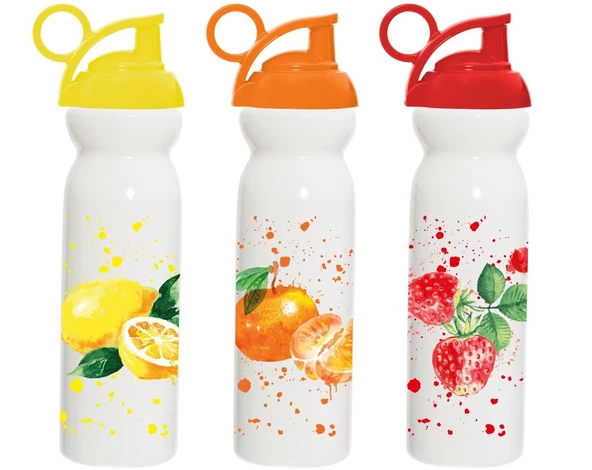 Herevin Matara Desenli Pp Portakal Çilek-Limon 680 ML Suluk (Karışık Model 1 Adet) ürün görseli 1