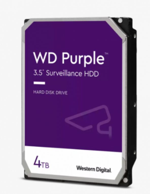 WD Purple 3.5 SATA III 6Gb/s 4TB 256MB 7/24 Guvenlik WD43PURZ ürün görseli 1