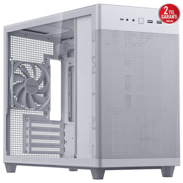ASUS PRIME AP201 BEYAZ MICRO ATX TEMPERLİ MICRO ATX KASA ürün görseli 1