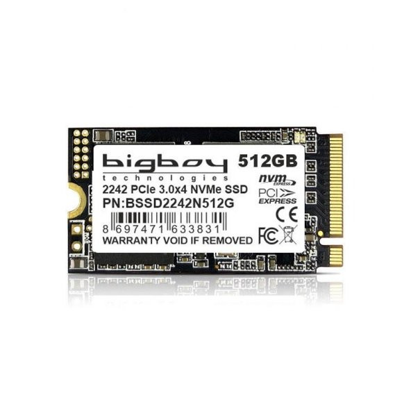BSSD2242N512G 512GB 22x42mm PCIe 3.0 x4 M.2 NVMe Notebook SSD ürün görseli 1