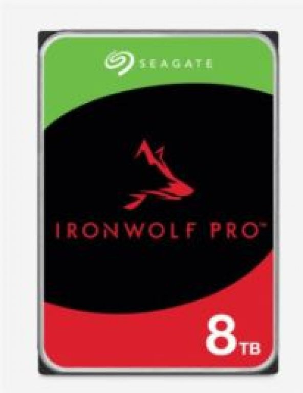 SEAGATE IronWolf Pro 8 TB Kurumsal NAS Dahili Sabit Disk HDD CMR 3.5" SATA 6 Gb ürün görseli 1