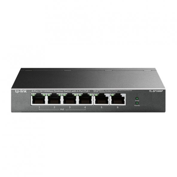 TL-SF1006P 6-Port 10/100Mbps Desktop Switch with 4-Port PoE+ ürün görseli 1