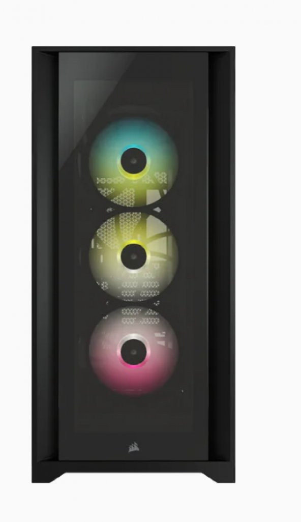 CORSAIR CASE-CC-9011212-WW 5000X RGB Tempered Glass Mid-Tower ATX PC Smart Case, Black ürün görseli 1
