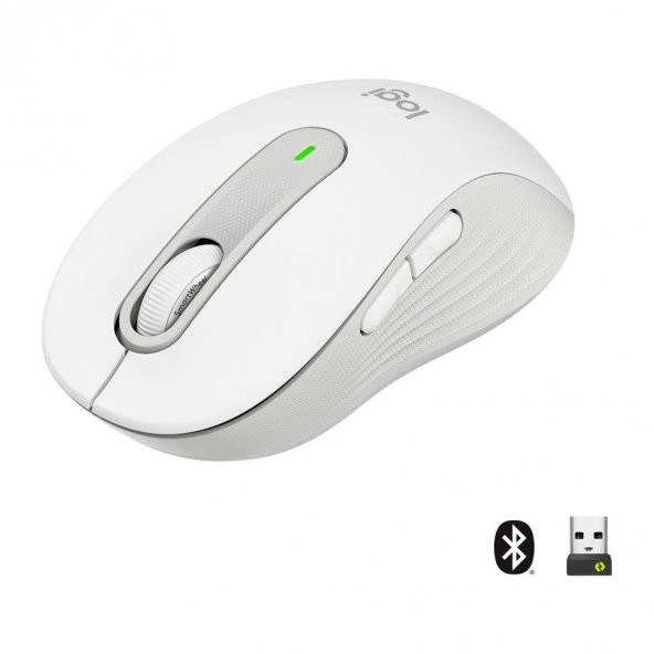 LOGITECH M650 L MOUSE KABLOSUZ BEYAZ 910-006238 ürün görseli 1