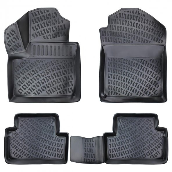 Ford Connect PANELVAN (2 Parça) 2002-2013 Rizline 3D Havuzlu Paspas ürün görseli 1