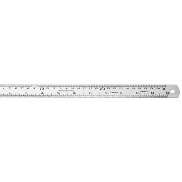 Lutart 30 cm Çelik Cetvel LA-030 ürün görseli 1