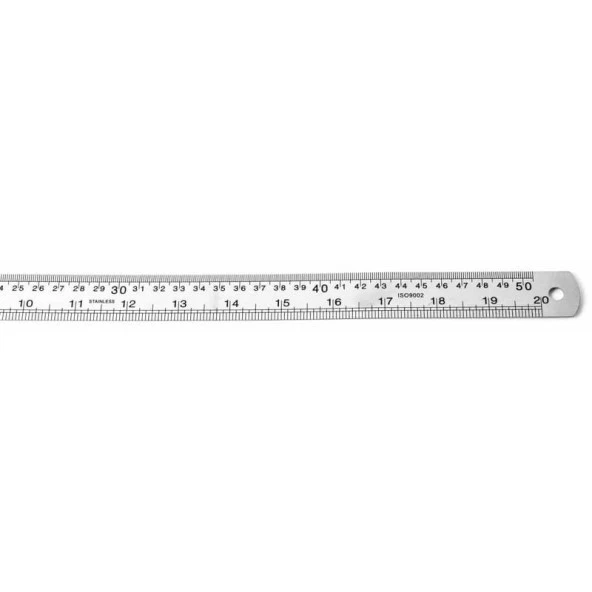 Lutart 50 cm Çelik Cetvel LA-050 ürün görseli 1