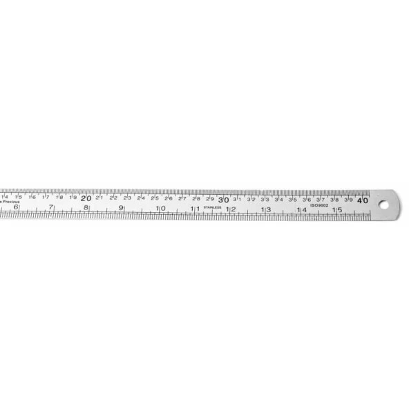 Lutart 40 cm Çelik Cetvel LA-040 ürün görseli 1