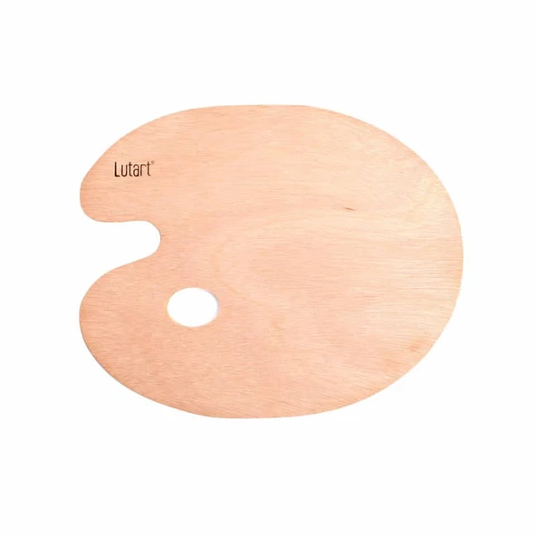 Lutart Oval Ahşap Palet 24x30 cm ürün görseli 1