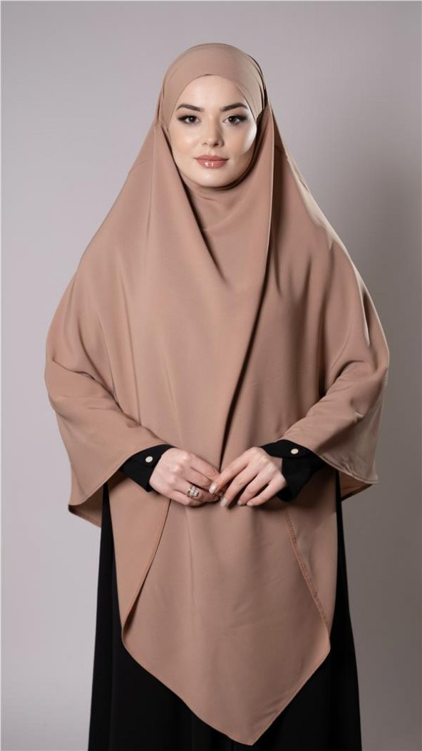 Taba Pratik Hazır Geçmeli Tesettür Eşarp Medine İpeği Bağcıklı Sufle Hijab 2301_33 ürün görseli 1