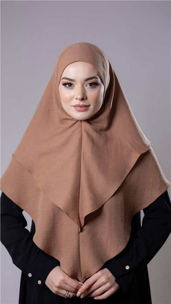 Yavru Ağzı Pratik Hazır Geçmeli Tesettür Eşarp Pamuk Caz Kumaş Çift Katlı Düz Hijab 2303_35 ürün görseli 1