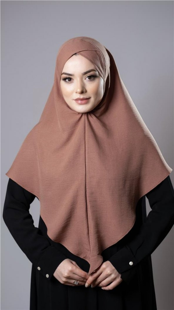 Yavru Ağzı Pratik Hazır Geçmeli Tesettür Eşarp Pamuk Caz Kumaş Tek Katlı Çapraz Hijab 2305_35 ürün görseli 1