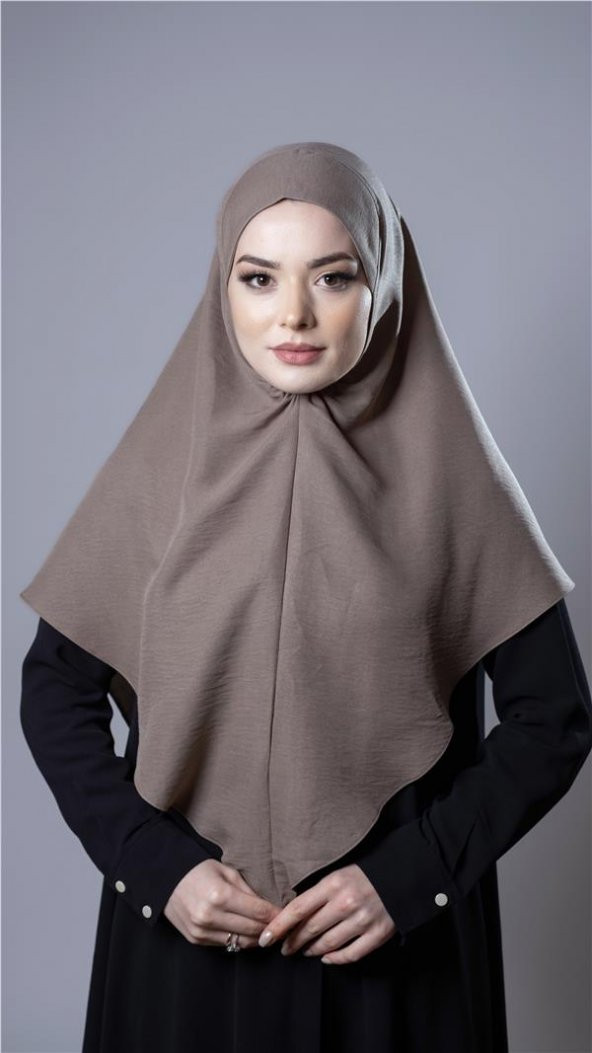 Vizon Pratik Hazır Geçmeli Tesettür Eşarp Pamuk Caz Kumaş Düz Hijab 2306_10 ürün görseli 1
