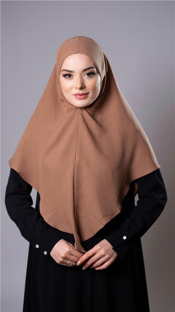 Yavru Ağzı Pratik Hazır Geçmeli Tesettür Eşarp Pamuk Caz Kumaş Düz Hijab 2306_35 ürün görseli 1