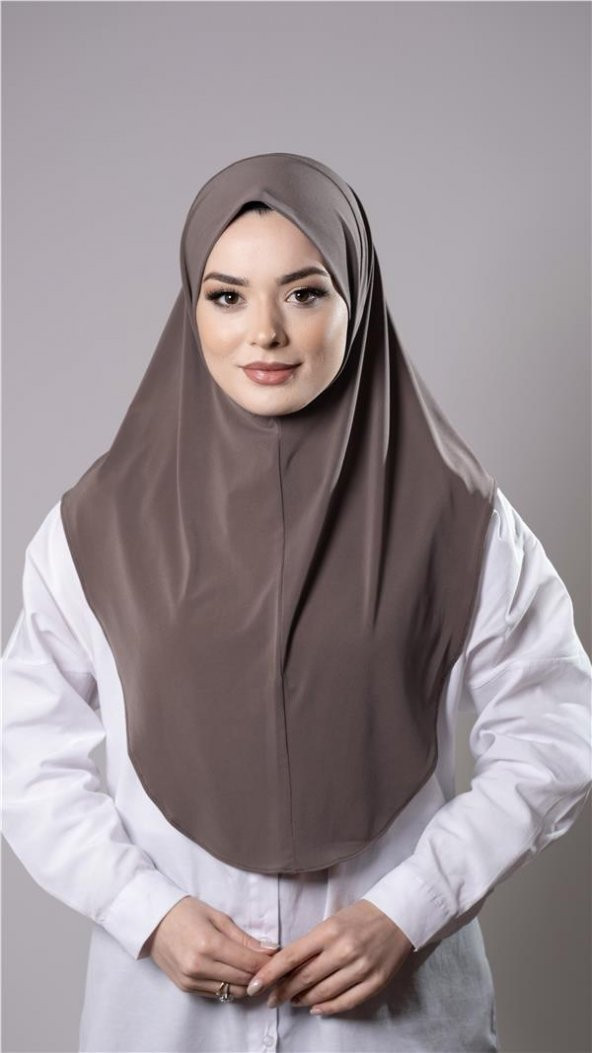 Vizon Pratik Hazır Geçmeli Tesettür Eşarp Sandy Kumaş Düz Hijab 2308_10 ürün görseli 1