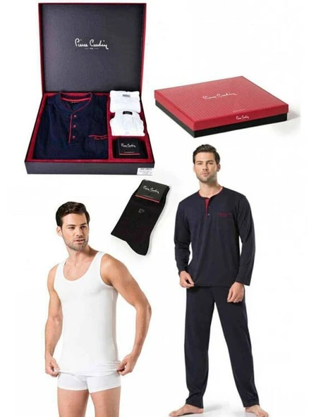 Pierre Cardin Erkek Çeyiz Set Takım 6lı Siyah ürün görseli 1