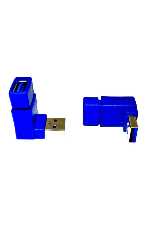 Usb 3.0 Erkek - Dişi 90 Derece Uzatma Adaptörü Usb 3.0 Dirsek 90 Derece L Pozisyon Dönüştürücü ürün görseli 1