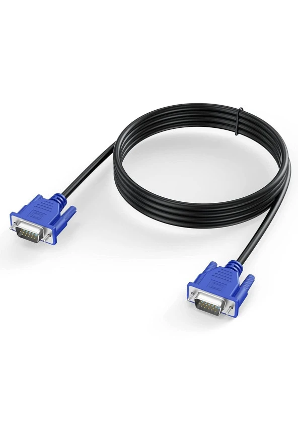 3 Metre Vga Kablo 15 Pin Erkek Erkek Vga Kablo 3m Monitör Tv Projektör Görüntü Kablosu ürün görseli 1