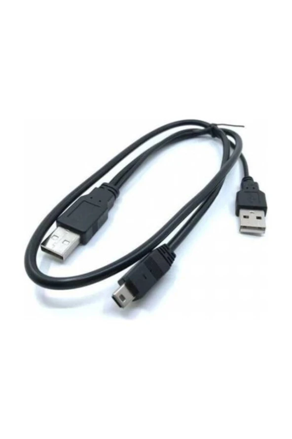 Mini Usb Y Kablo 5 Pin Harici Hdd Kablosu Usb 2.0 5pin Mini Y Kablo ürün görseli 1