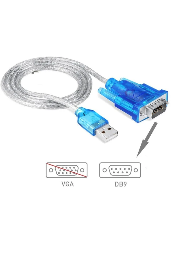 Usb Rs232 Çevirici Kablo Usb - Seri Rs232 Db9 - Resim 4