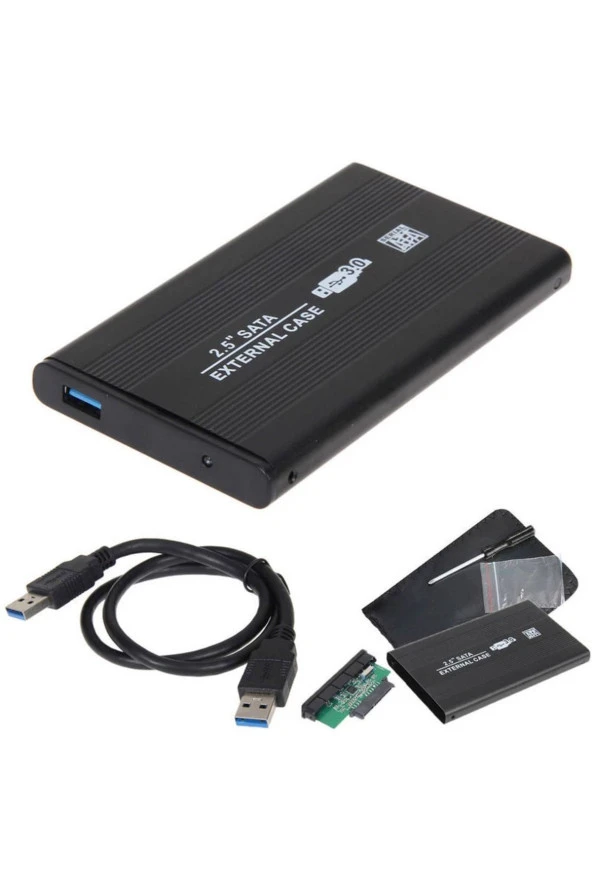 Usb 3.0 Sata 2.5 Harddisk Kutusu + Kılıf Metal Harici Disk Kutusu ürün görseli 1