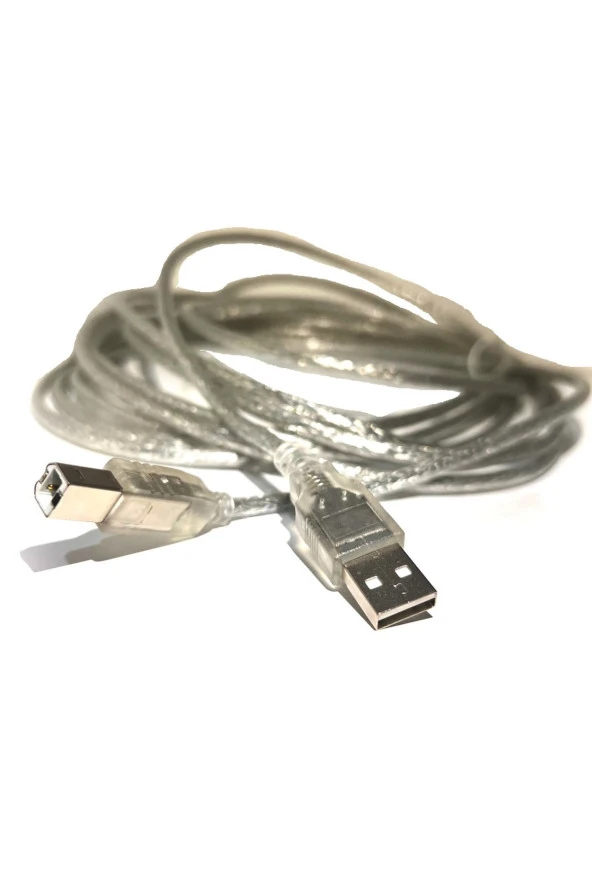5 Metre Usb Yazıcı Kablosu Usb 2.0 Tip A Erkek - B Erkek Usb 2.0 Printer Kablo Usb A'dan B'ye 5m ürün görseli 1
