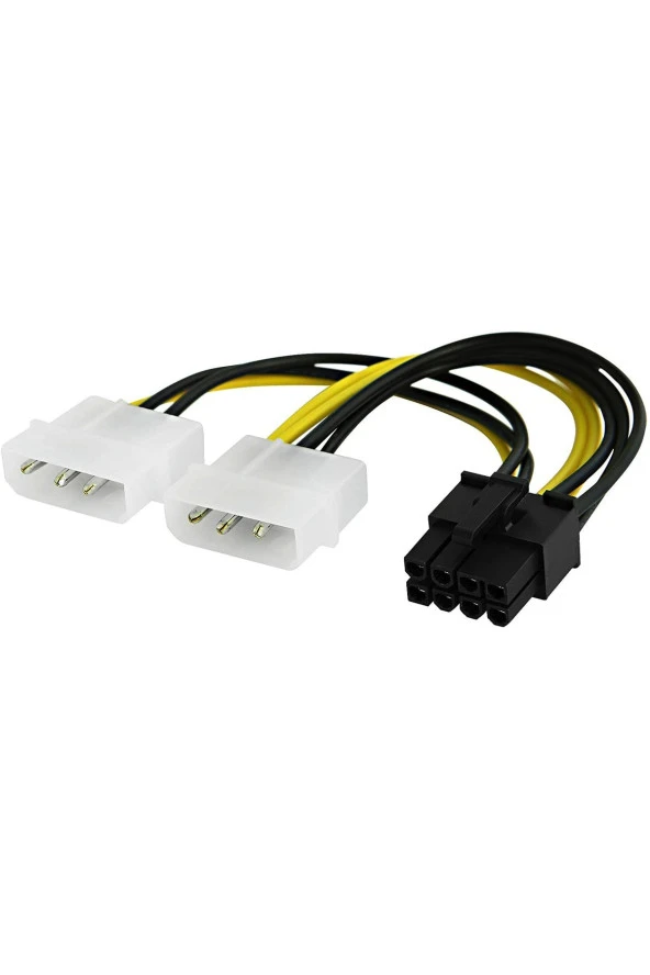 8 Pin Ekran Kartı Güç Kablosu 2x4 Pinli Molex - 8-pin Pcıe Güç Kablosu 8 Pin Molex ürün görseli 1