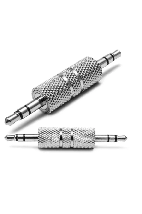 3.5mm Erkek Erkek Birleştirici 3.5 Mm Stereo Ara Aparat Metal Aux Adaptör ürün görseli 1