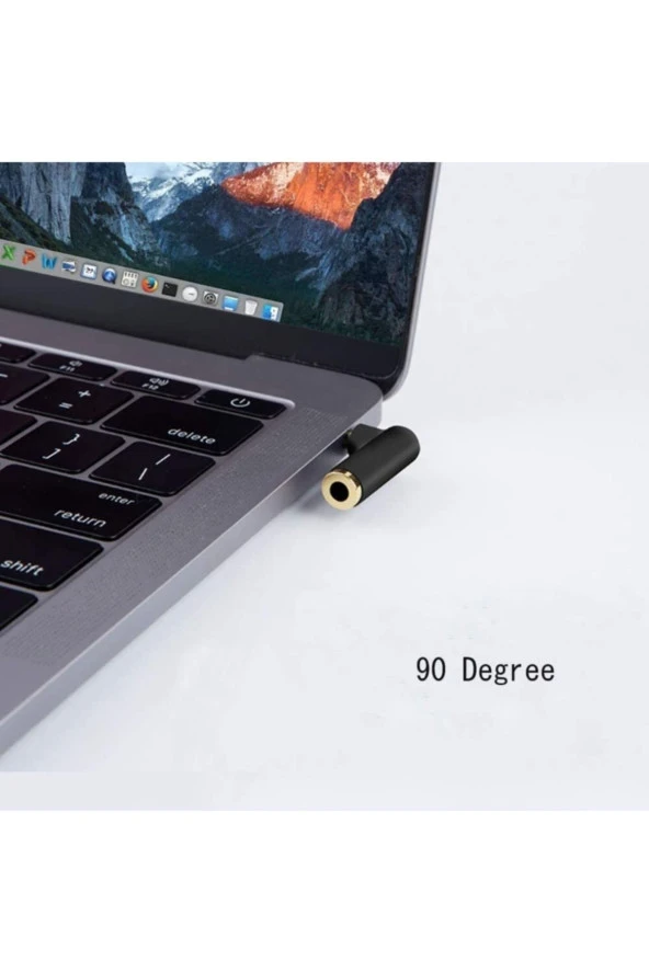 3.5mm Stereo L Aparat 4 Boğumlu 3.5 Mm Stereo 90 Derece Sağ Açılı Çevirici Jak Dişi Erkek L ürün görseli 1