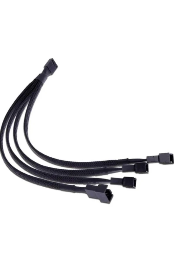 4 Pin Fan Kontrol Kablosu 4p Dişi 3+3+3+4p Erkek Kablo 4pinli Fan Uzatma Fan Çoklayıcı ürün görseli 1
