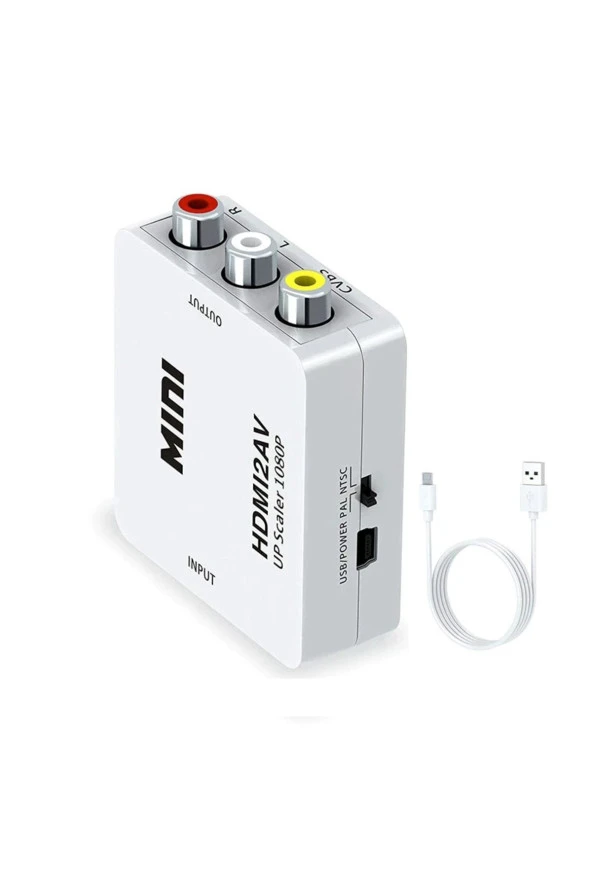 Hdmi To Rca Görüntü Ve Ses Dönüştürücü Çevirici Hdmı In Av Out Converter Adaptör Lale Cvsb ürün görseli 1
